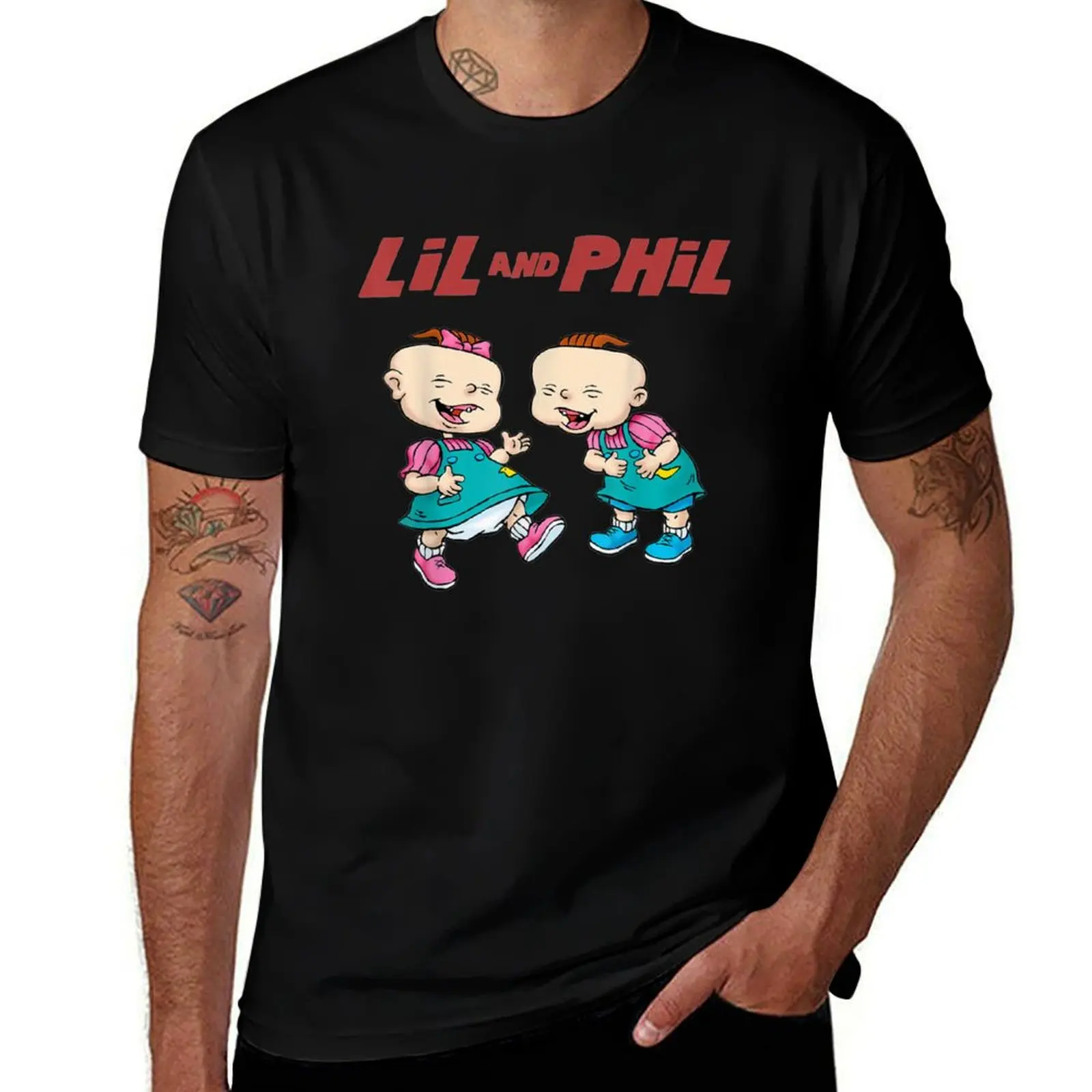 

Rug.ratszz Lil And Phil Laughing Poster T-Shirt funny t shirts man cotton t shirts high quality T-shirt