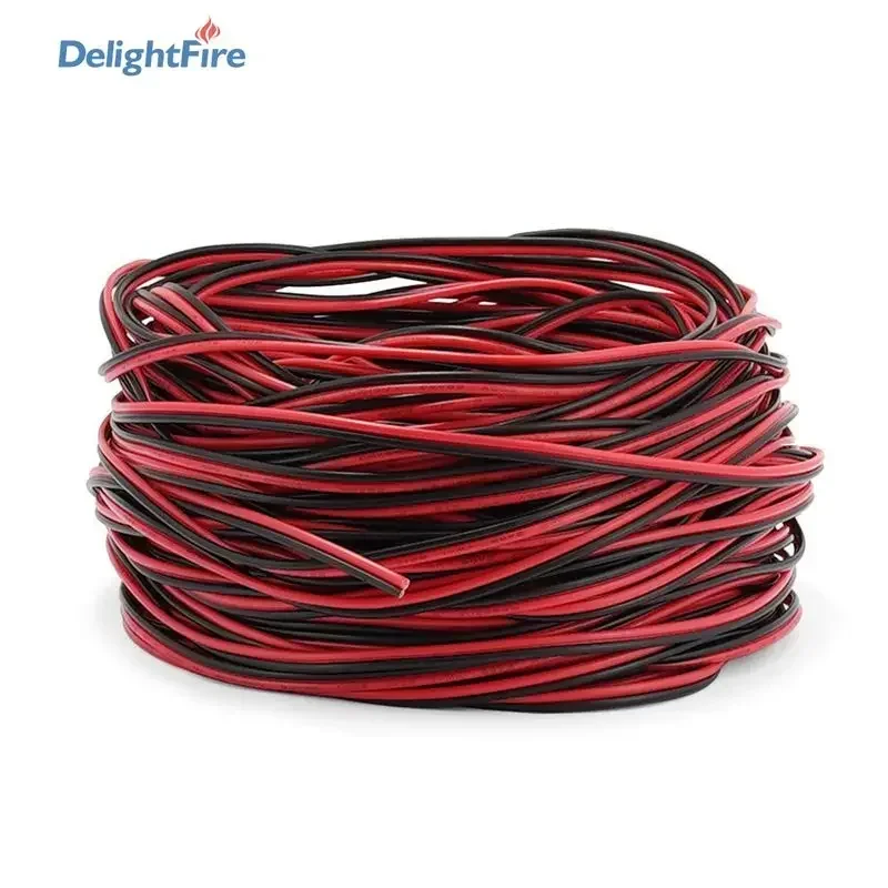 2 Pin Electrical Cable 22AWG 20AWG 18AWG SM JST Connector Tinned Copper Wires 2pin Wire For 3528 2835 LED Strip Lights Driver
