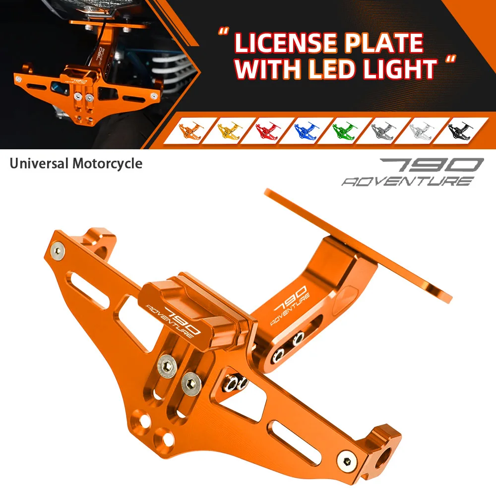 

License Plate Holder Turn Signal Light 790 ADVENTURE For 790ADVENTURE 2019 2020 2021 2022 2023 2024 Tail Tidy Fender Eliminator