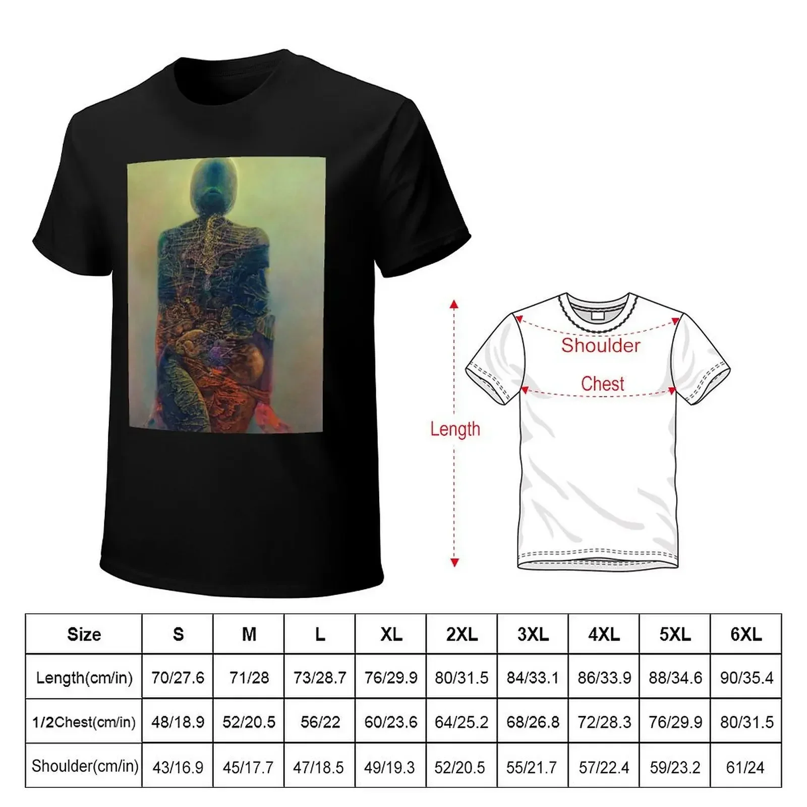 zdzislaw beksinski T-shirt sublime for a boy aesthetic clothes men graphic t shirts