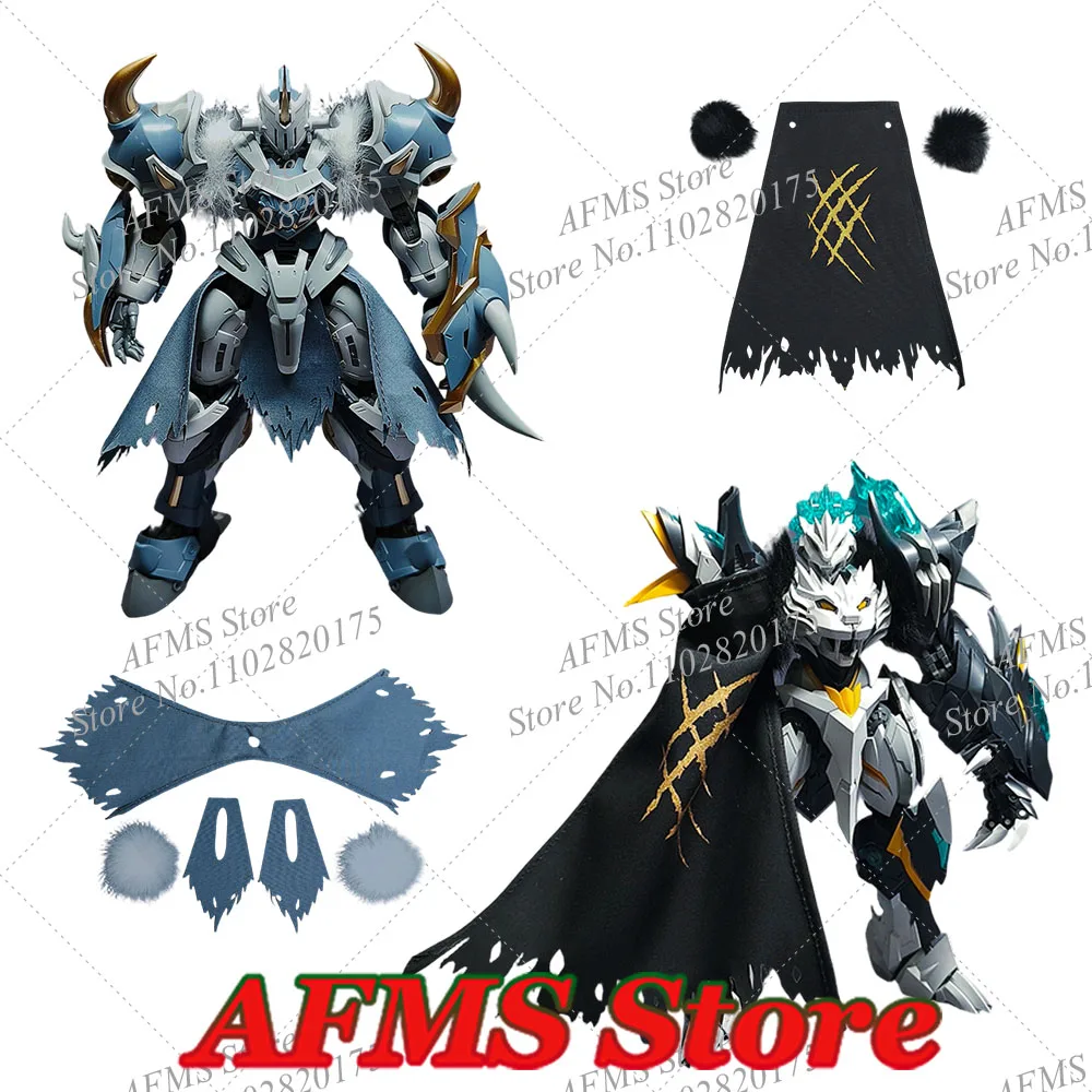 Chinese Style Assemble Hero Mecha Anime Rampage Lion Galahad Bedivere Knight Cloak For SNAA Combat Model Clothes Accessory