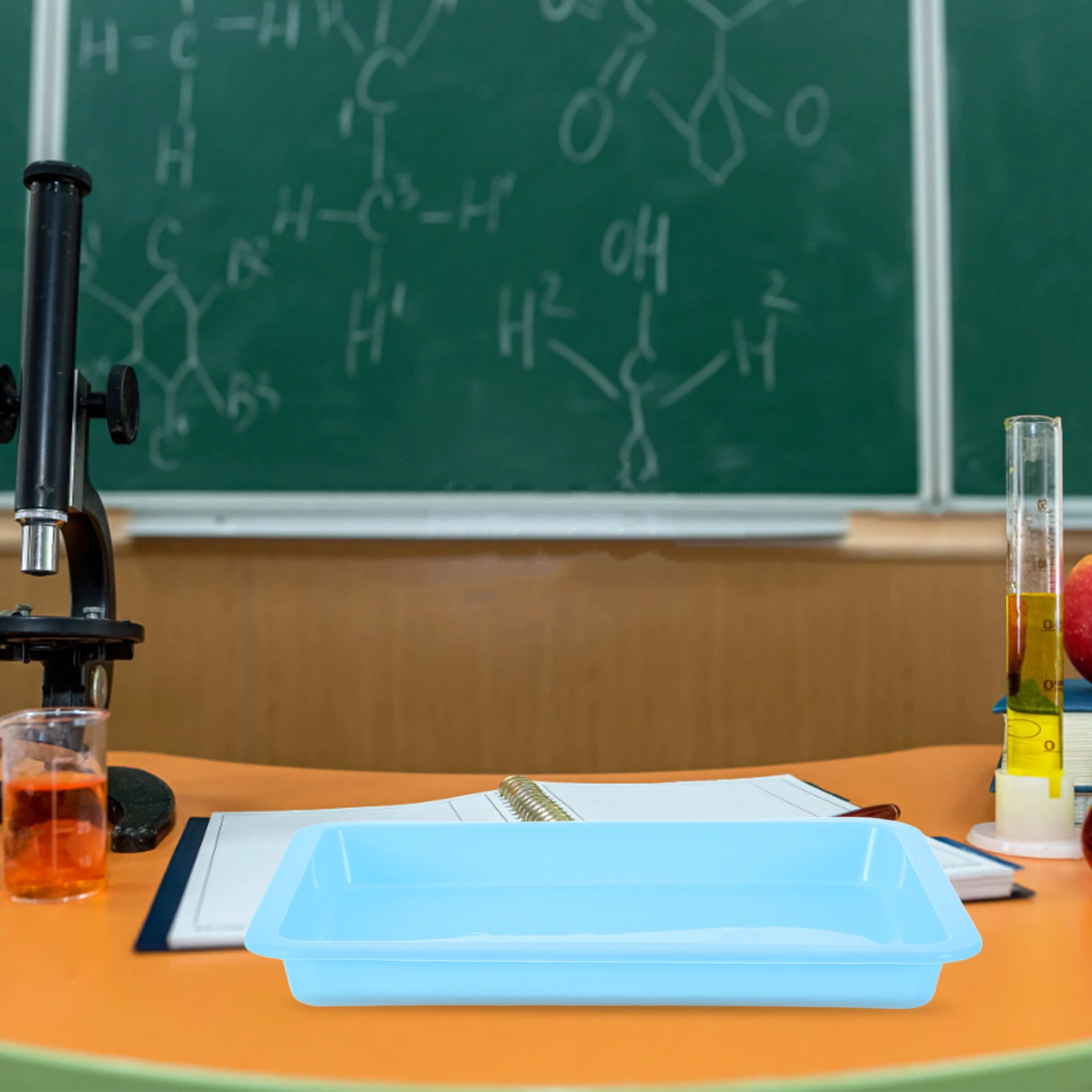 

6Pcs Laboratory Trays Durable PP Spillproof Chemical Handling Tray Education Lab Use Sample Sorting Drying Multipurpose