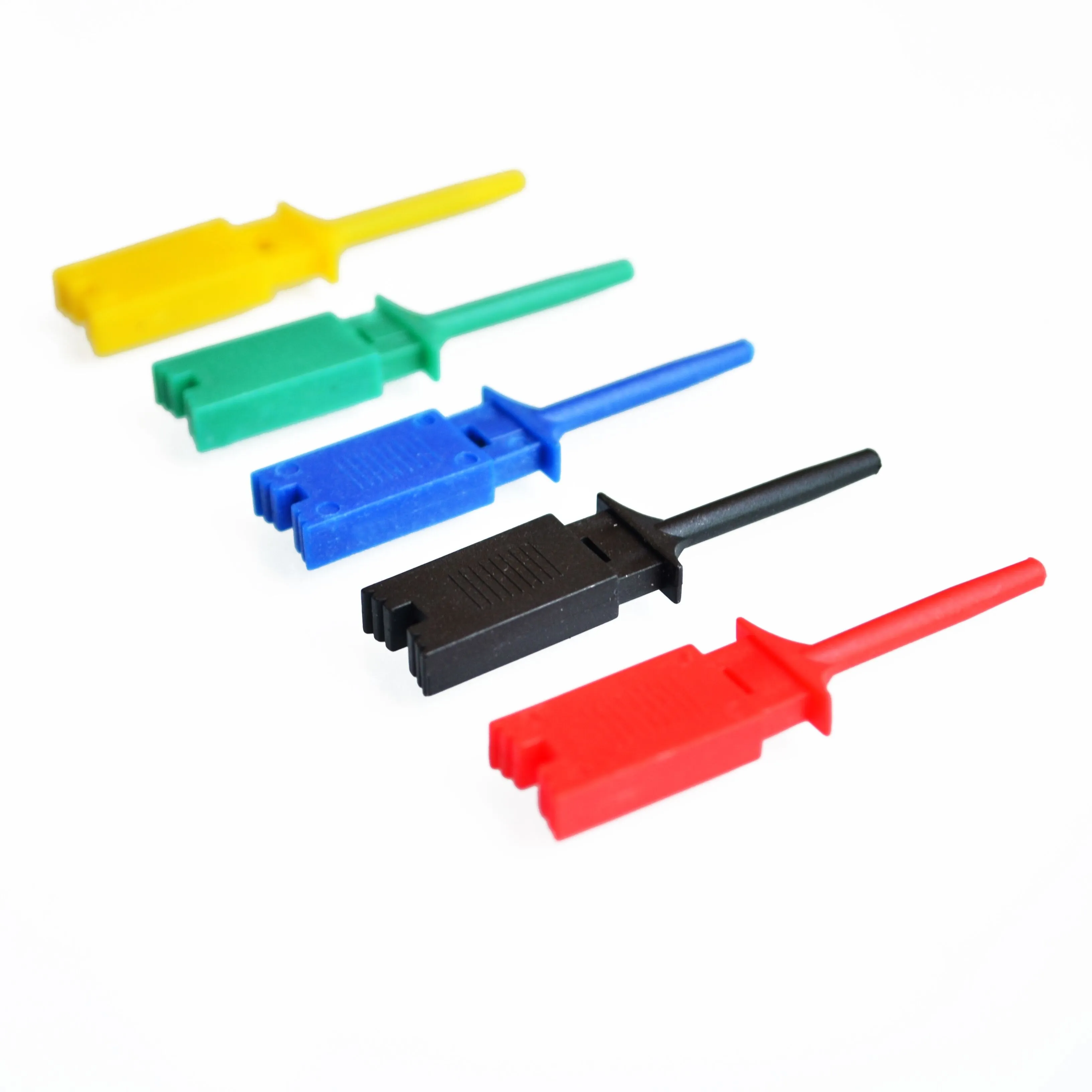 20pcs Test Hooks Clips for Logic Analyzers Logic Test Clip Red Black Yellow Green Blue White Flattening Test Flat Hook