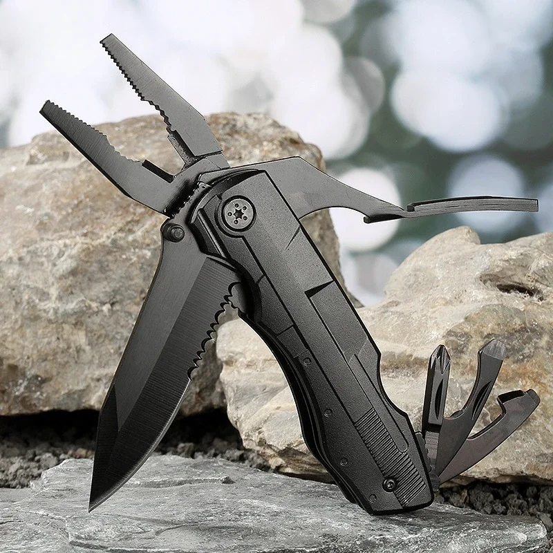 

BIESUO Multi-function Knife Pliers Portable Multi-purpose Folding Pliers Combination Swiss Army Knife Knife Outdoor Tools