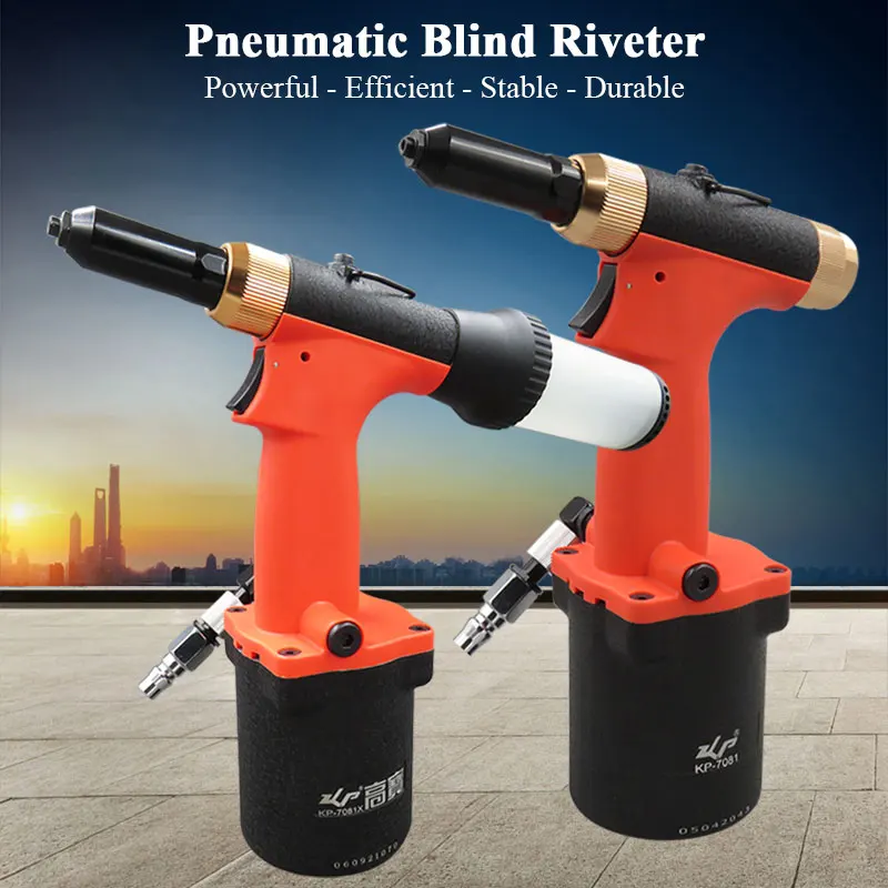 KOPO Hydraulic Pneumatic Riveter Industrial Grade Blind Riveter 3.2mm-4.8mm Vacuuming Air Riveting tool Heavy Duty Riveting Kit