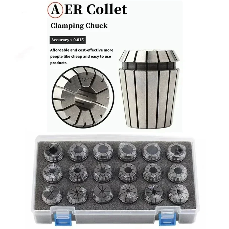 ER11 ER16 ER20 ER25 ER32 ER40 Set ER Spring Collet Chuck 0.015mm 0.008mm for CNC Milling Tool Holder Engraving Machine Lathe