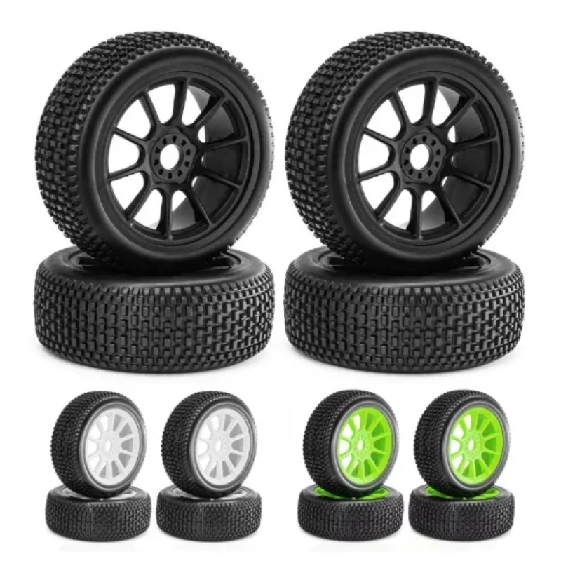 4pcs 117mm 1/8 RC Off-Road Buggy Tires Wheel 17mm Hex for ARRMA Typhon Talion Redcat Team Losi Kyosho HPI WR8 HSP RC Car