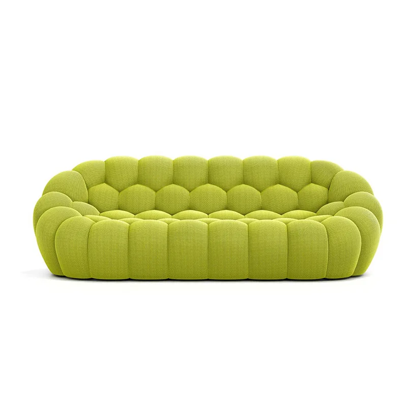 

Modern minimalist football creative design casual velvet luxury living room lazy three-person sofa sofa chair bubble sofa