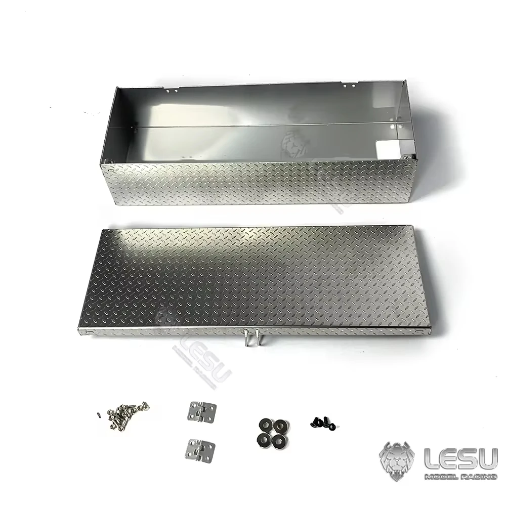 1/14th  Scale Tool Box LESU Metal Battery Box Toolbox Toolkit for 1/10 RC Off-road Vehicles 4*4 RAVE-UM406 DIY Model Accessory