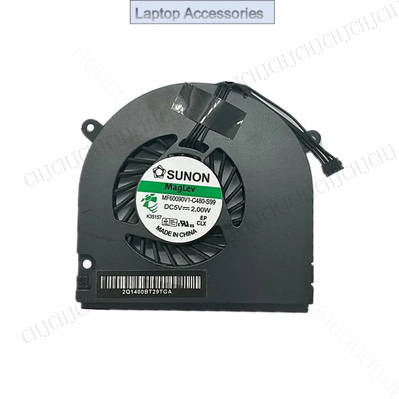 CHJ nuevo ventilador para ordenador portátil CPU Cooler para Macbook Pro 13 "A1278 ventilador de refrigeración 2008-2012 ZB0506AUV1-6A