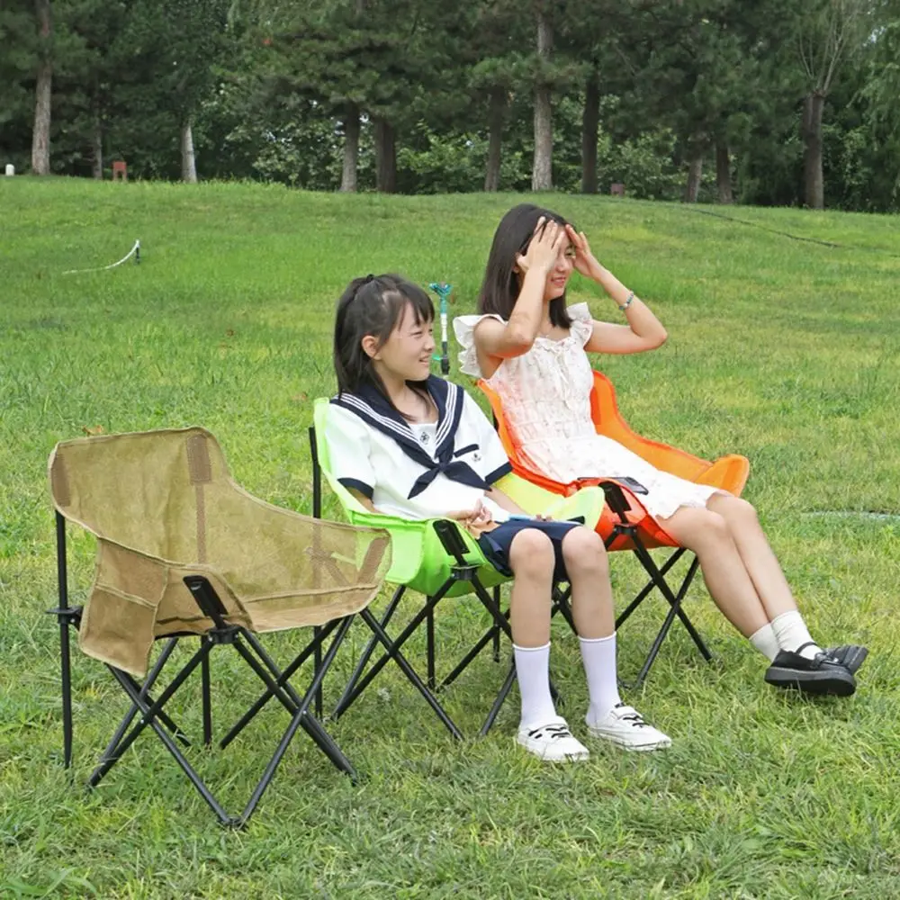 Hollow Mesh Camping Chair Cover Breathable Thickened Moon Chair Replacement Fabric Anti-slip Oxford Cloth Seat Cover