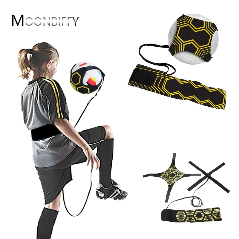 Soccer Training Belt - Hands-free Solo Football Trainer Soccer Trainer with Adjustable Belt Football Throw Kick Practice Train