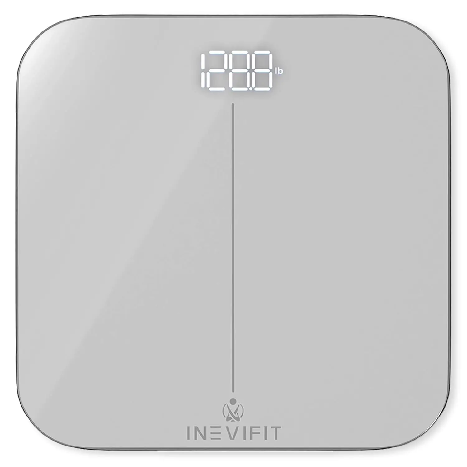 

High Precision Digital Bathroom Scale, 400 lbs Capacity, Large Glass Platform, Easy Read Display
