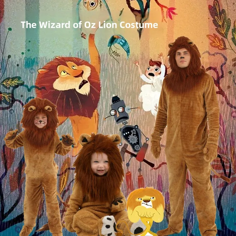 

Хэллоуин для взрослых и детей, костюм для выступлений, дикая фея, Т, лев, животное, ролевая игра, Cos, сценическое драматическое представление, традицион...