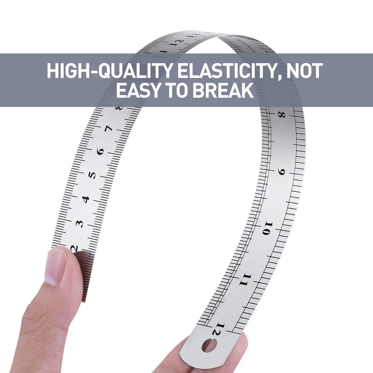 

3Pcs Stainless Steel Ruler Double Side Scale No Edge Easy Store Office School Engineering Metal Ruler 20cm 30cm 40cm