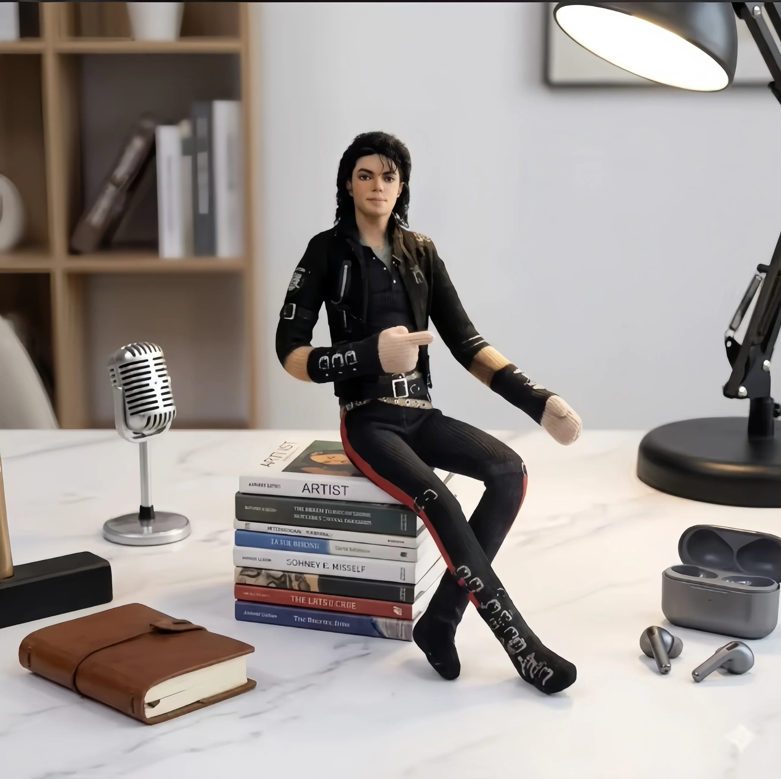 Poupée en peluche articulée Anime MJ, figurine de cosplay, décoration de chambre, accessoires abstraits pour fans de Pop King, cadeau surprise