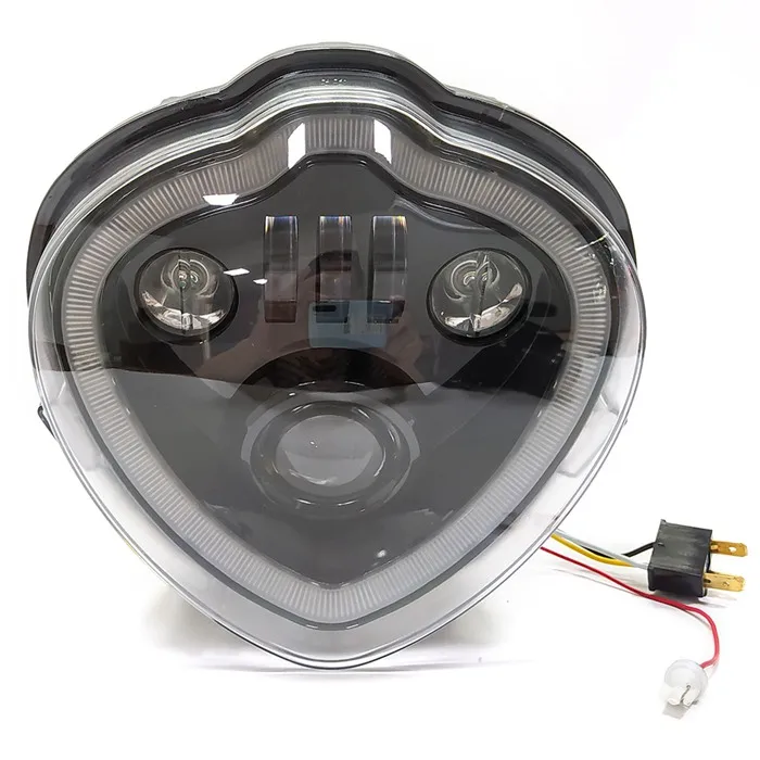 

Motorcycle LED Headlight Assembly With Angle Eyes For Kawasaki Vulcan S 650 EN650 2015-2021 DRL Lamp Low Beam High Beam