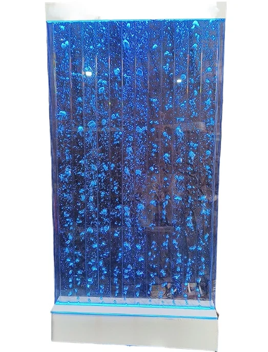 Customization.LED Large Acrylic Screen Water Curtain Wall Water Bubble Wall Creative Fish tank Can Be Customized