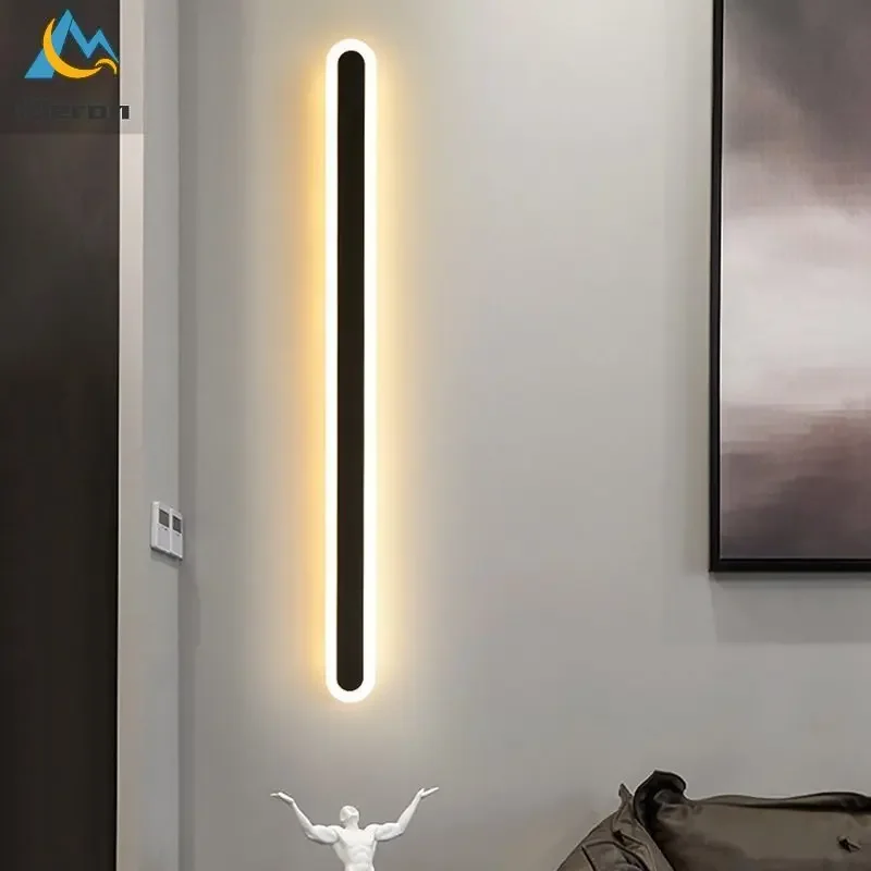 

Modern Minimalist Strip LED Walllamps Bedroom Bedside Lamp Living Room TV Wall Light Aisle Creative Luxury Wall Decor Walllight