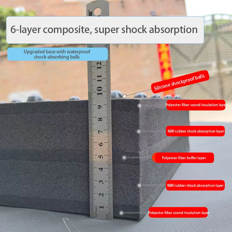 10cm Extra Thick Sound Insulation Mat Isolation Pad Shock Absorbing Pad for Subwoofer Bar Bass Speaker  KTV Audio Drum Set