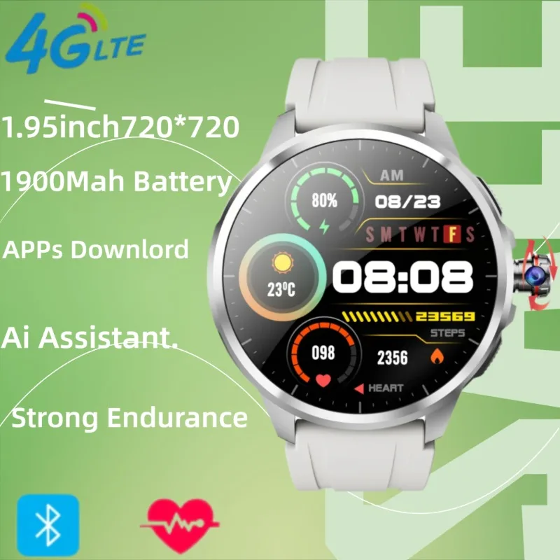 

GoldenSpike H99 5G Full Netcom Смарт-часы 1,95-дюймовый Amoled-экран Google Play Store GPS WIFI 1900 мАч Смарт-часы для игр и видеозвонков