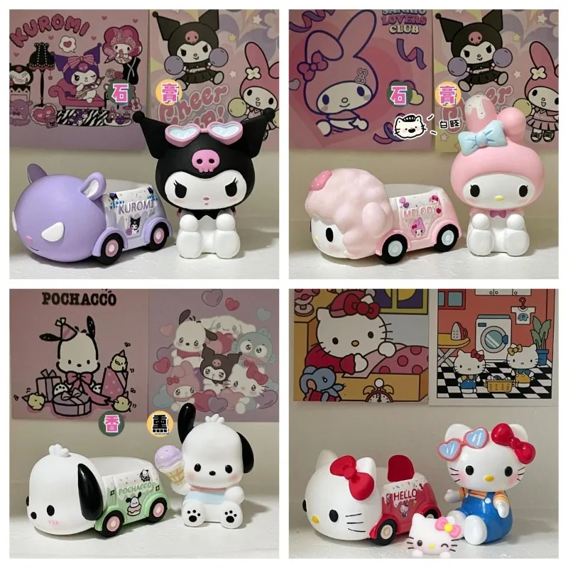 

New Hello Kitty My Melody Anime Kawaii Sanrio Car Creative Handmade Decoration Cute Cartoon Lovely Doll Pendant Gifts Toys