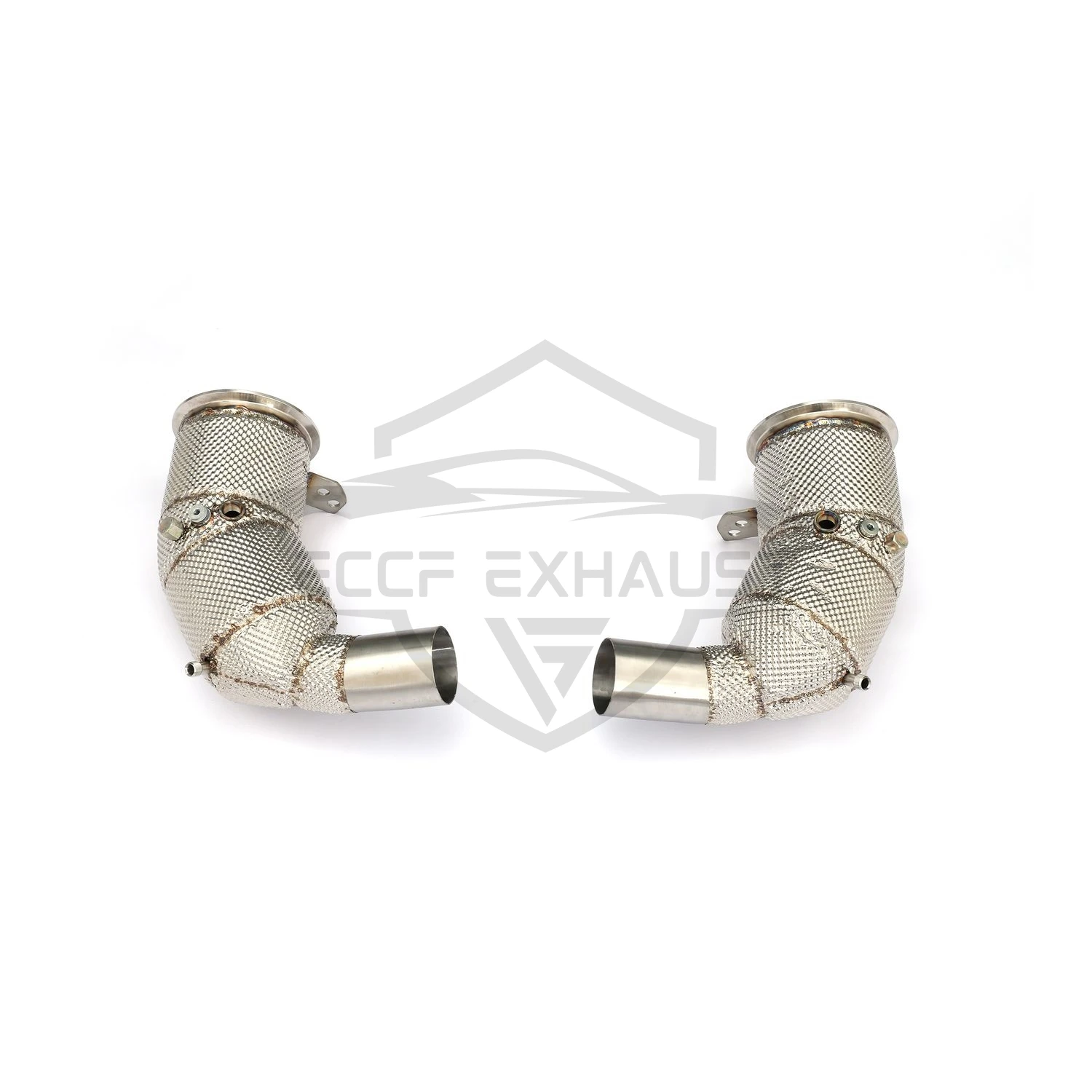 

High Flow Stainless Steel Downpipe With Heat Shield For Porsche 911 992 GT3 RS Maximize Exhaust Flow