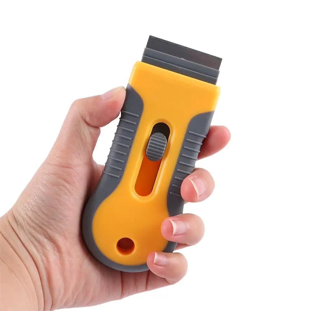 จับ Gadget 5 ชิ้นใบมีดถอดเปลี่ยนได้เครื่องมือทําความสะอาดรถสติกเกอร์ Remover Scraper Spatula กาวถอดมีดโกน