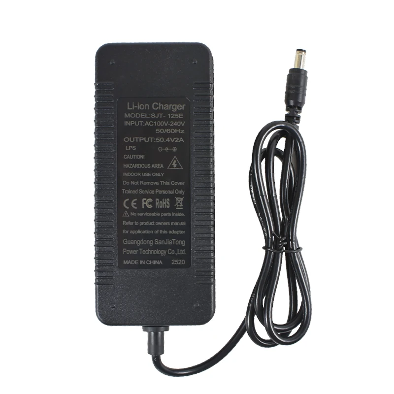 50.4V 2A Hoge kwaliteit oplader 50.4V 2A lithium li-ion oplader voor 12S lithium accu - afbeelding 2