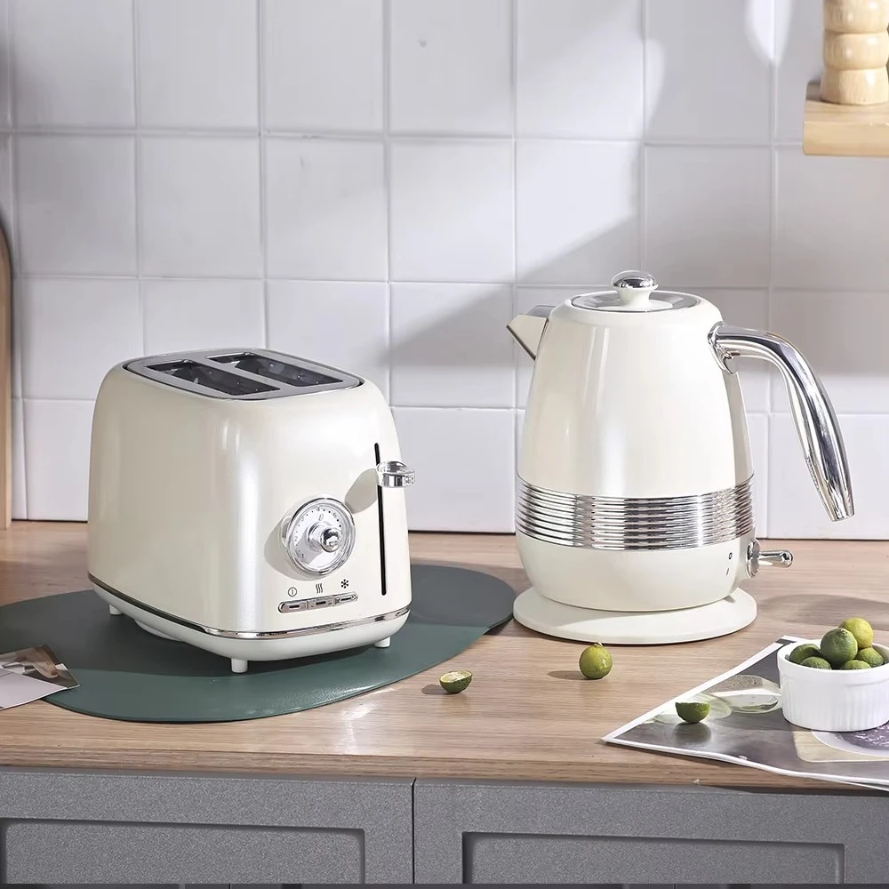 2026 Hot Sale Toaster And Water Kettle Kitchen Appliance Sets Coffee Maker Machine Stainless Steel Electric Kettle And Toaster view 4