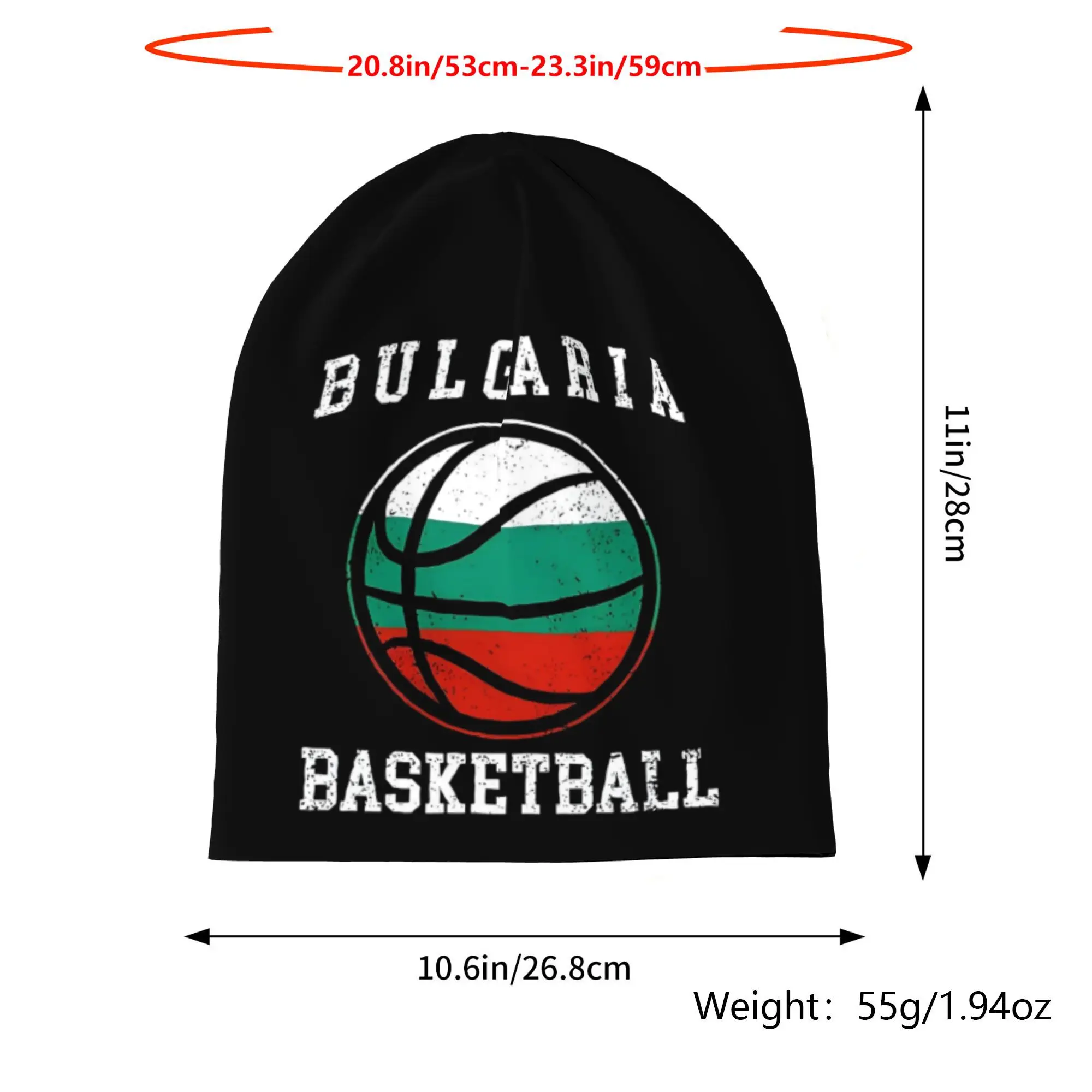 Custom BASKETBALL BALL BULGARIA Fans And Teams for Men And Women Beanies Caps Fashion Bonnet Unisex Soft Hats