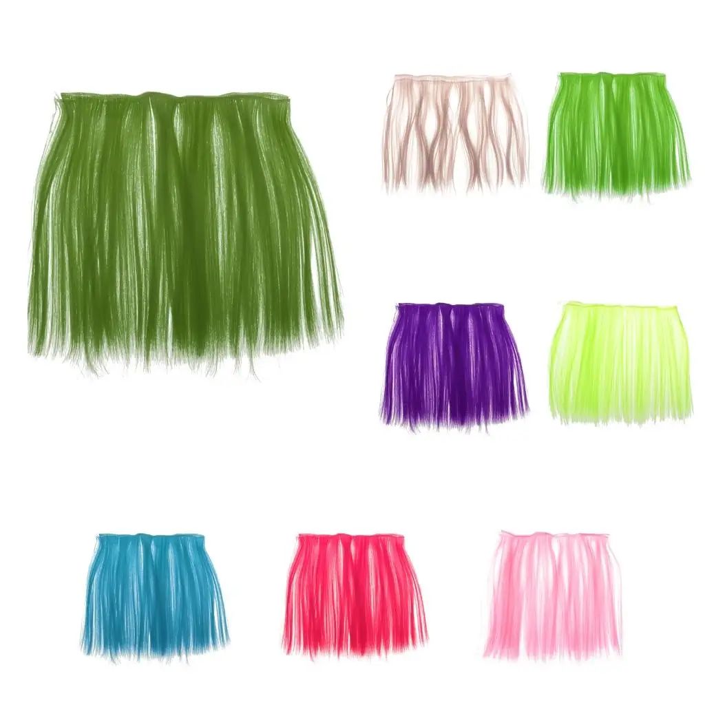 Hoge temperatuur draad rechte lange haarstukje pop meisjes vrouwen