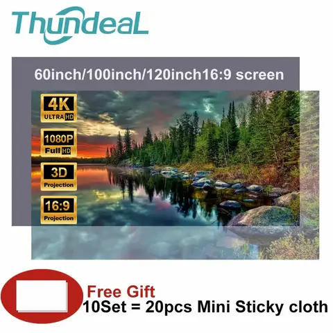 High Brightness Projector Screen 60-130 inch ThundeaL