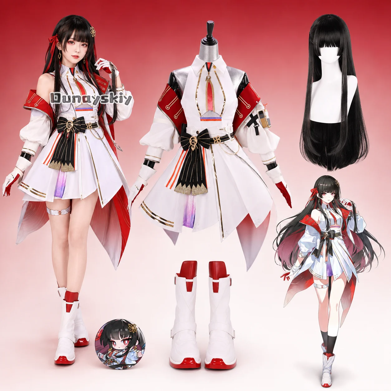 ​ ​ Chisa Cosplay Kostüm Halloween Konzertanzug Weihnachten Halloween Rollenspiel Karnevalsparty World Tour Spiel Wuthering Waves