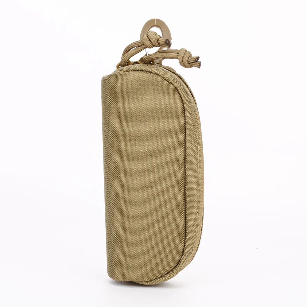 Hard Shell MOLLE Sunglasses Case Nylon Eyewear Pouch with Belt Clip for Tactical Outdoor Hiking and Travel view 3