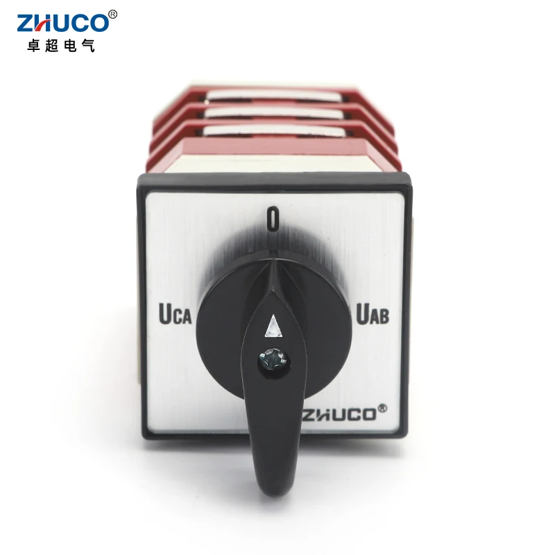 Zhuco-三相電圧計変換測定、ユニバーサルカムロータリースイッチ、4ポジション、3極、12ネジ、LW12-16、yh3.3、16a