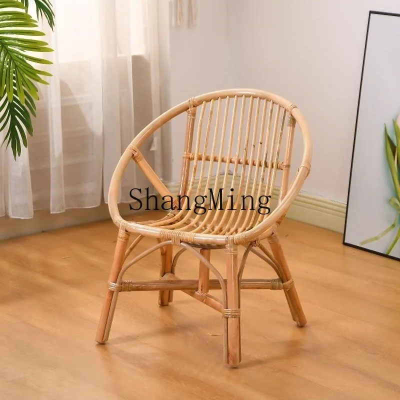 

SM Homestay Table and Chair Internet Celebrity Three-Piece Set LivingReal Rattan Chair Outdoor Rattan Chair