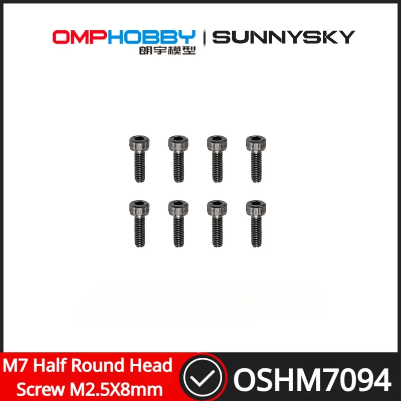 

OMPHOBBY M7 RC Helicopter Spare Parts Half Round Head Screw M2.5X8mm OSHM7094