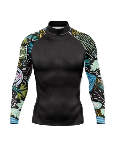 Imagen 2 del producto Camiseta de buceo, Jersey ajustado, protección contra sarpullidos, ropa de surf dramática, traje de baño deportivo, uniforme de protección UV, camisetas de agua para playa