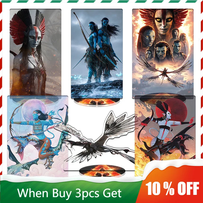 Avatar 3 Figura di fuoco e cenere Supporto in acrilico Varang Nuova piastra di stoccaggio Statua di Toruk Neytiri Piatto in piedi Giocattolo da sci Jake-Sully