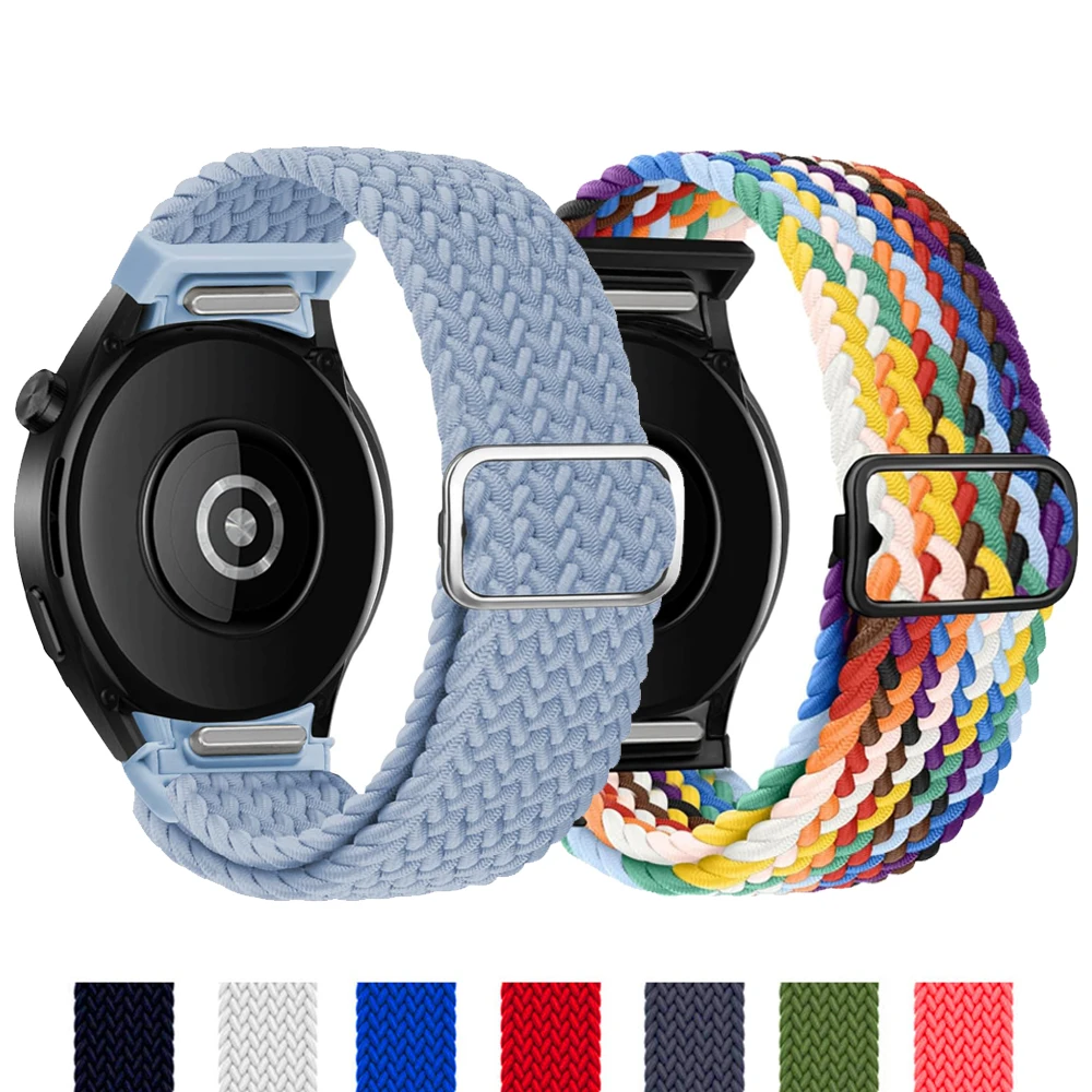 Braided solo loop Band For Samsung Galaxy Watch 6 4 Classic 5 pro 44mm 40mm 47mm 43mm 20mm No gaps bracelet Galaxy Watch 6 Strap