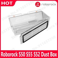 For Xiaomi Mi Robot 2st Roborock S55 S51 S50 Dust Box Suitable Vacuum Cleaner Parts Hepa Filter Replacement spare Accessories