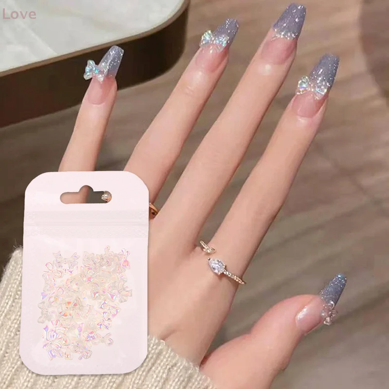 [L & P] 100 قطعة/المجموعة/المجموعة فراشة تصاميم مسمار الفن الديكور الراتنج ثلاثية الأبعاد سحر مسمار الملحقات مانيكير للنساء الفتيات
