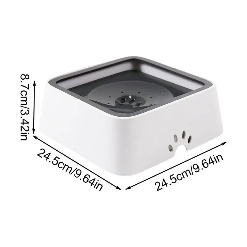 Pet Dog Cat Bowl Floating Bowl Water Drinker Splash Proof Cat Water Pot Anti-Choking No Spill Water Dispenser Portable Dog Bowl