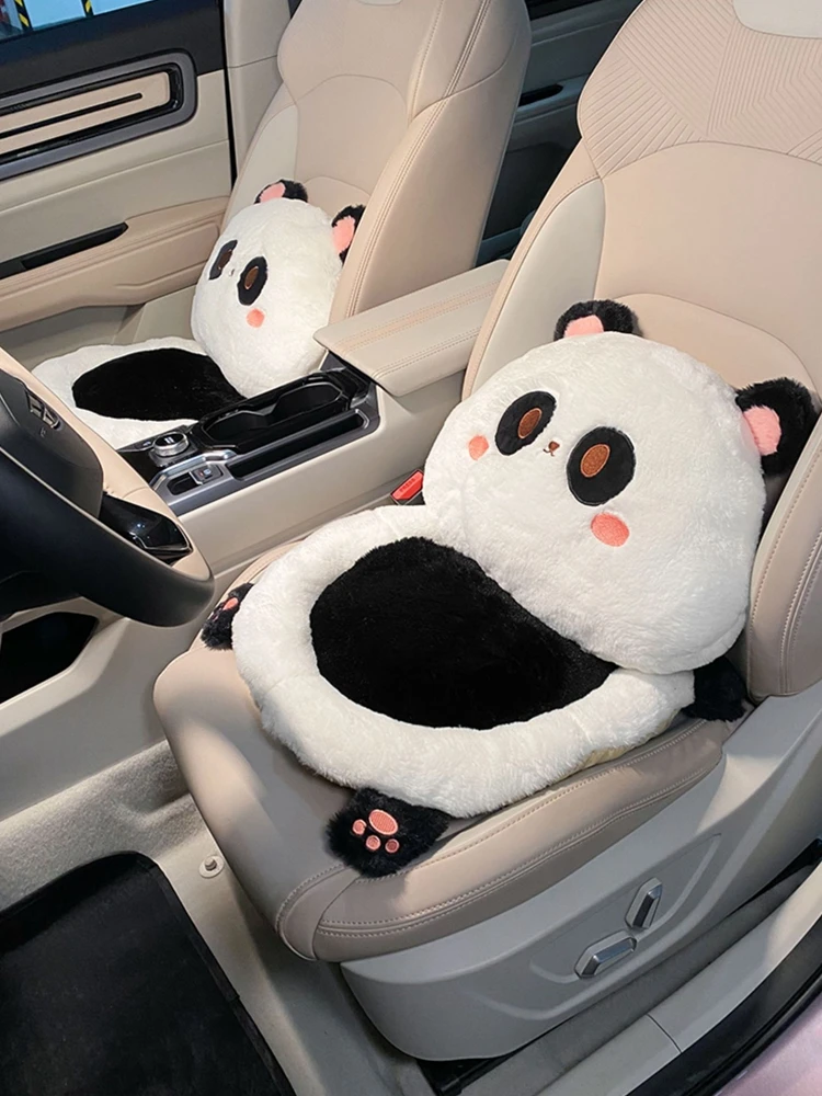 New Cartoon Cute Rabbit Plush Four Seasons Universal Soft Seat Cushion Lumbar Support Car  Headrest Neckpillow