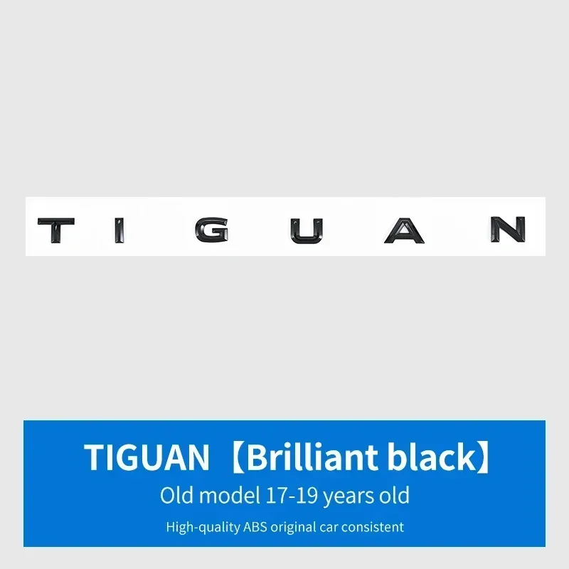 1Pcs ABS Car Logo Letter Sticker Rear Tail Door Trunk Sticker Rear Emblem Sticker FOR VW TIGUAN 2016-2021 Accessories Styling