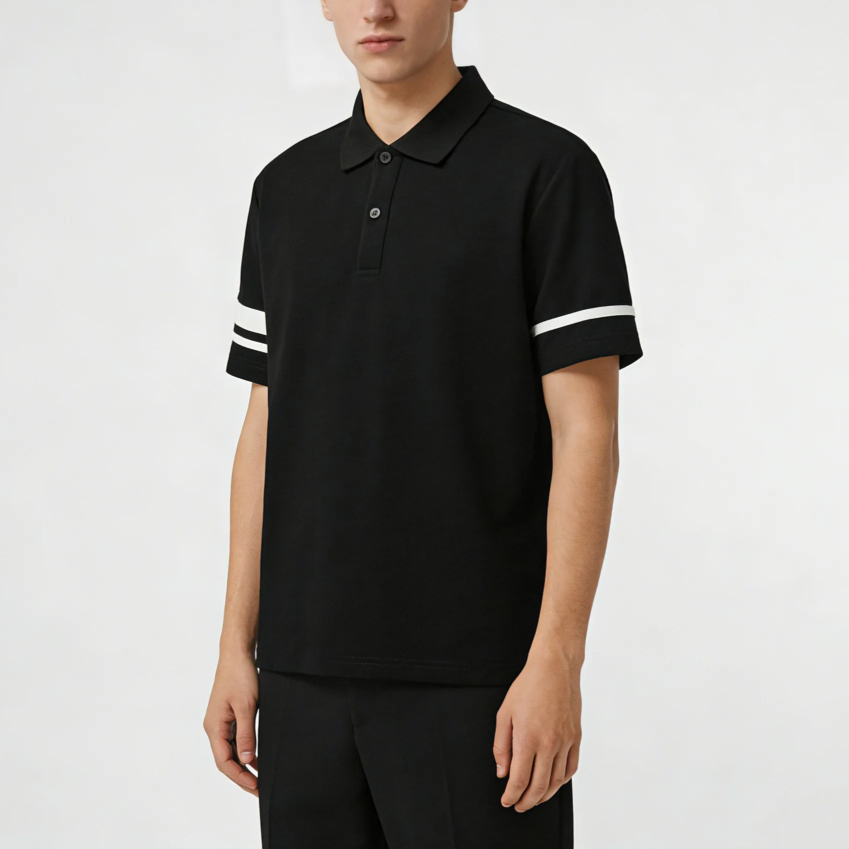 

2026 Summer Men's Running Polo T-Shirt Quick Dry Moisture Wicking with 4 Way Stretch Flat Hem for Full Range of Motion Sprint