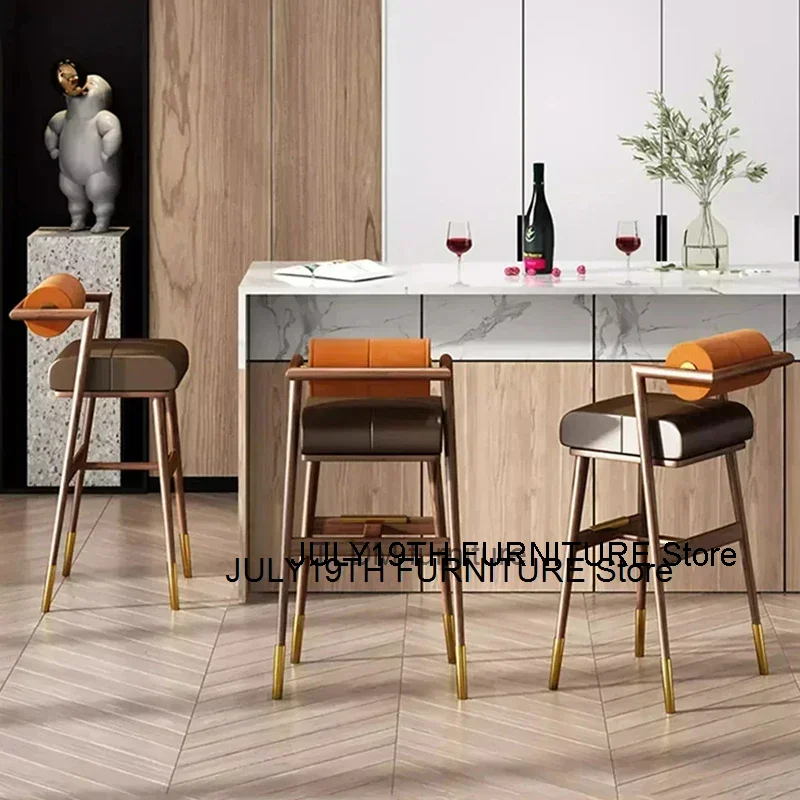 

Office Bar Counter Dining Chairs Nordic Restaurant Lightweight Living Room Bar Chair Outdoor Taburete Alto Para Cocina Furniture