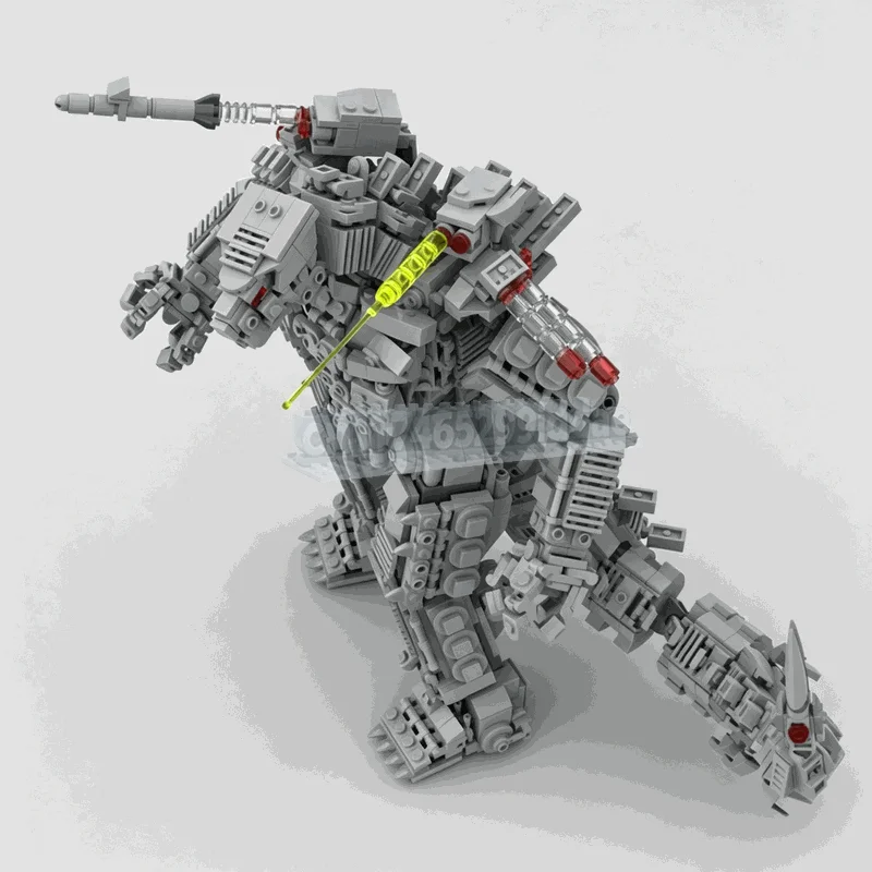 1803PCS Futuristic Mechanical Reptile Robot Building Blocks Articulated Monster Figure Model DIY Assembly Sci Fi Display Gifts