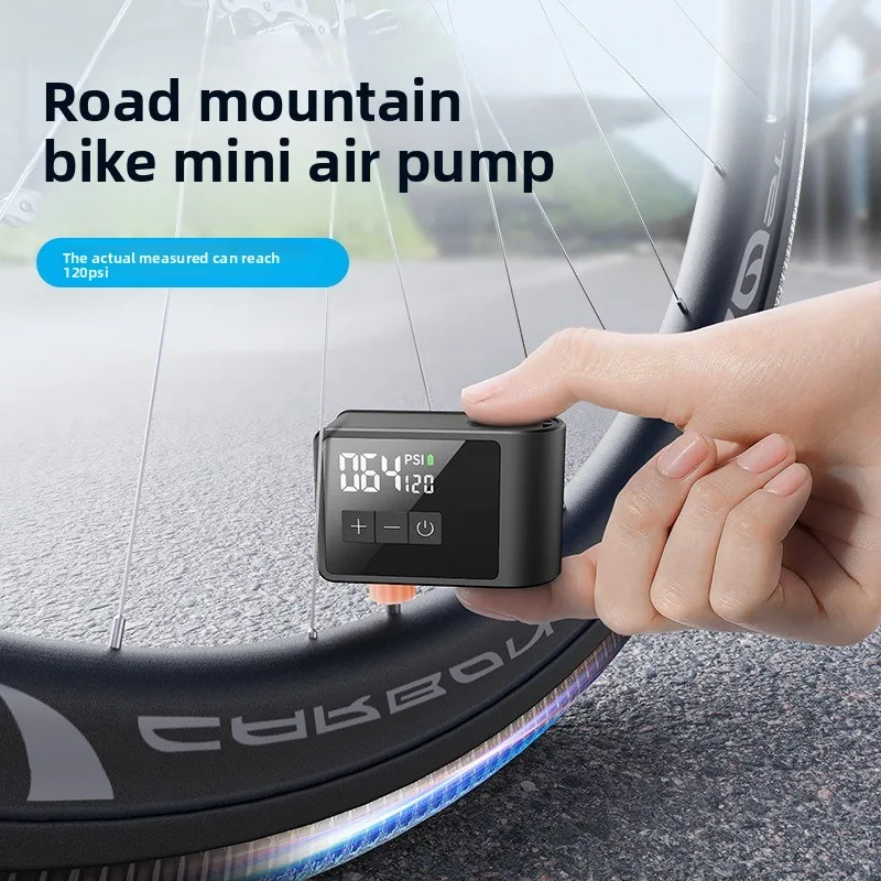

Outdoor New Product Self developed Ultra Mini Mountain Road Bike Inflator Pump, Riding AI Intelligent Portable Electric Inflator